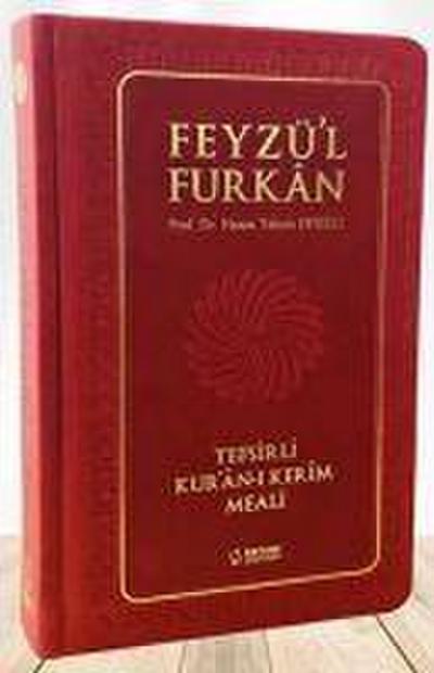 Feyzül Furkan Tefsirli Kuran-i Kerim Meali Sempatik Cep Boy - Tefsirli Meal - Ciltli - Bordo