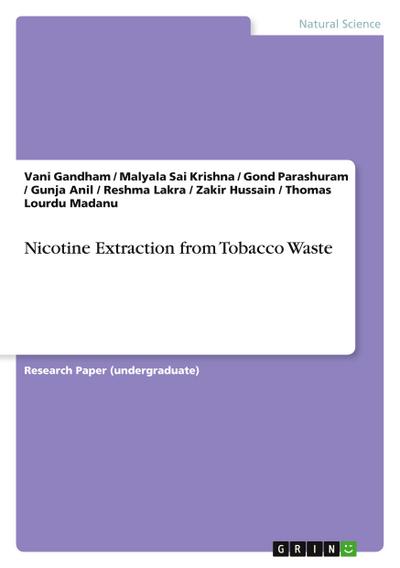 Nicotine Extraction from Tobacco Waste