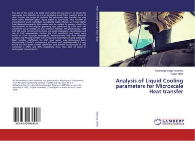 Analysis of Liquid Cooling parameters for Microscale Heat transfer