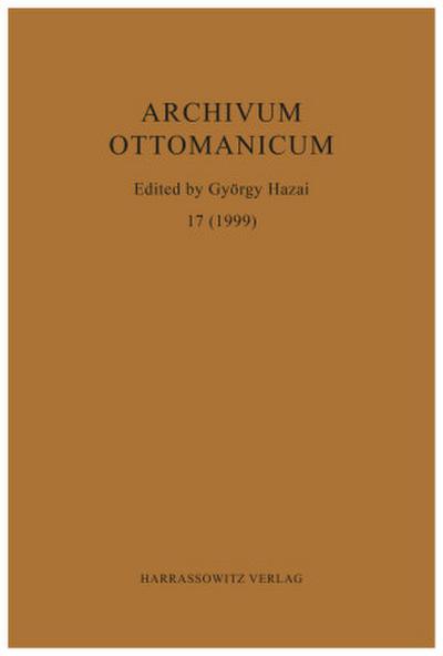 Archivum Ottomanicum 17 (1999)