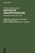 Kleine Schriften 1786 - 1833