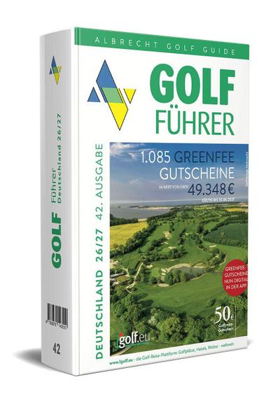 Albrecht Golf Führer Deutschland 26/27 inklusive Greenfee Gutscheinen