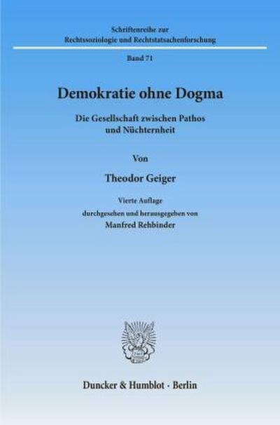 Demokratie ohne Dogma.