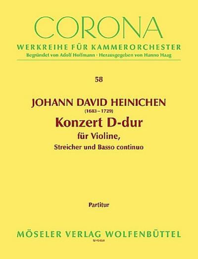 Konzert D-Durfür Violine, Streicher und Bc