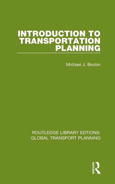 Introduction to Transportation Planning