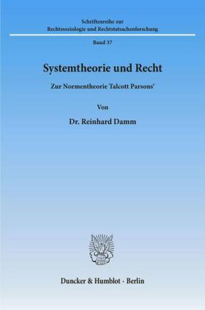Systemtheorie und Recht.