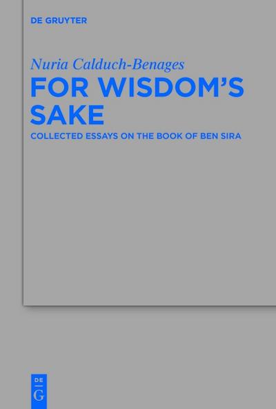 For Wisdom’s Sake
