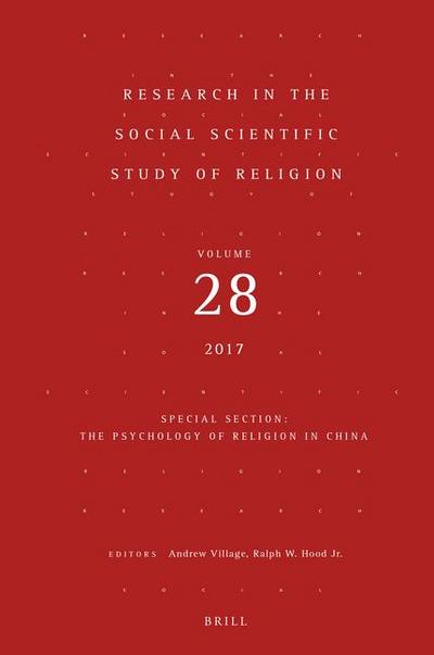 Research in the Social Scientific Study of Religion, Volume 28