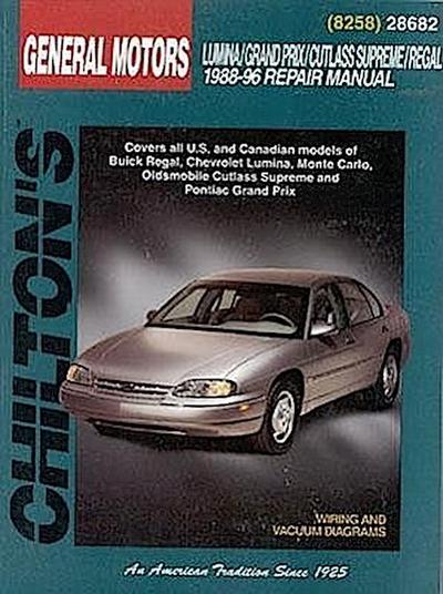 GM Lumina, Grand Prix, Cutlass Supreme, and Regal, 1988-96