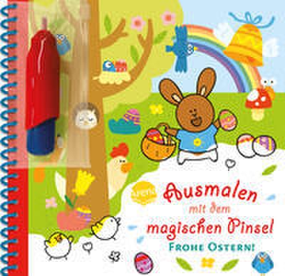 Ausmalen mit dem magischen Pinsel - Frohe Ostern!