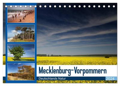 Mecklenburg-Vorpommern (Tischkalender 2024 DIN A5 quer), CALVENDO Monatskalender