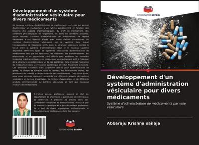 Développement d’un système d’administration vésiculaire pour divers médicaments