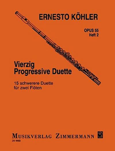Vierzig progressive Duette op. 55, für 2 Flöten. H.2