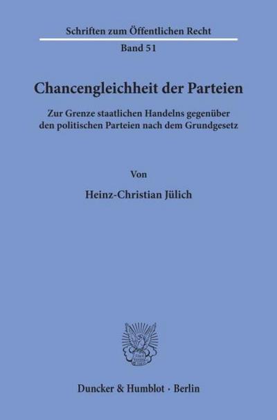 Chancengleichheit der Parteien.