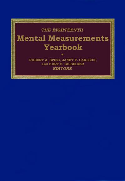 The Eighteenth Mental Measurements Yearbook