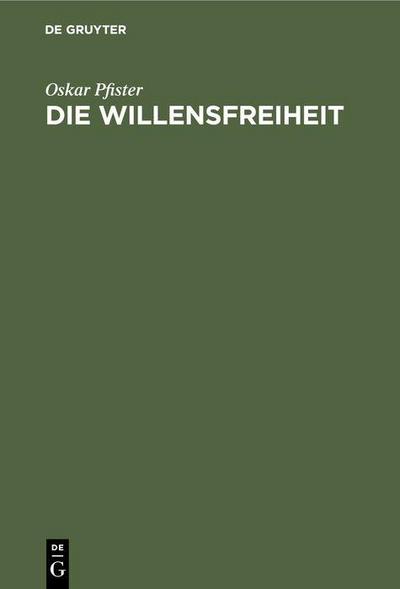 Die Willensfreiheit