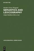 Semantics and Lexicography
