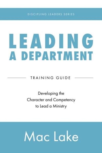 Leading a Department