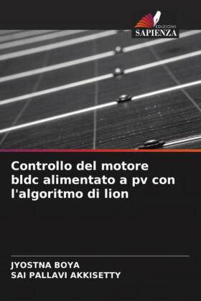 Controllo del motore bldc alimentato a pv con l’algoritmo di lion