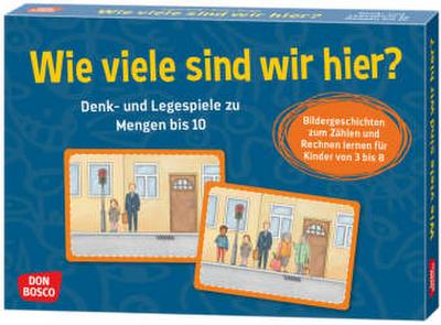 Wie viele sind wir hier? Bildergeschichten zum Zählen und Rechnen lernen für Kinder von 3 bis 8