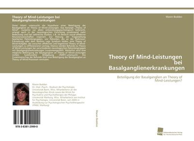 Theory of Mind-Leistungen bei Basalganglienerkrankungen