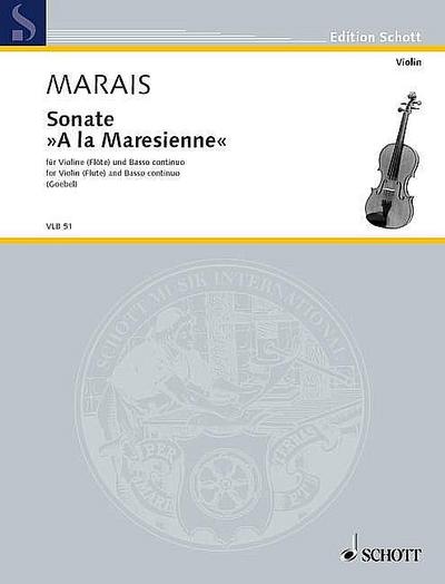Sonate A la Maresiennefür Violine und Klavier