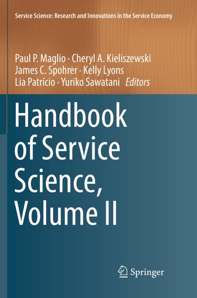 Handbook of Service Science, Volume II