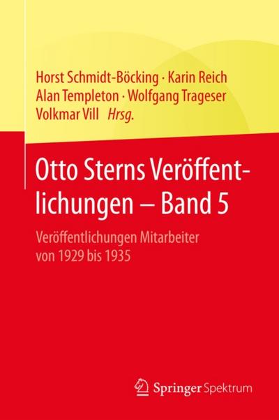Otto Sterns Veröffentlichungen – Band 5