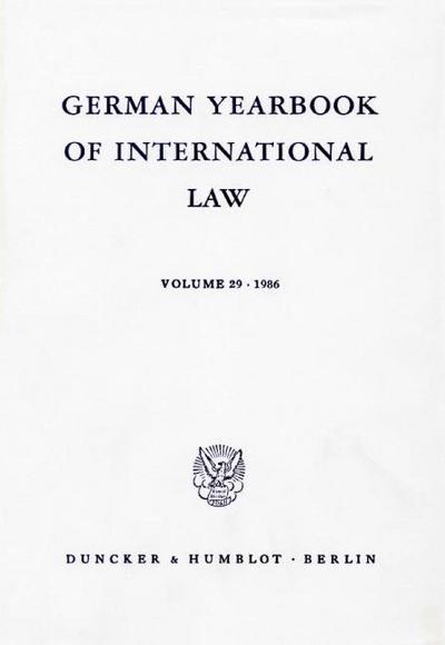 German Yearbook of International Law - Jahrbuch für Internationales Recht.