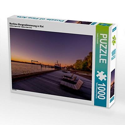 Maritime Morgendämmerung in Kiel (Puzzle)