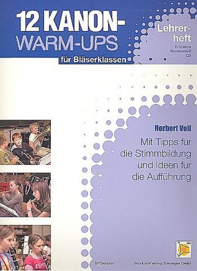 12 Kanon-Warm-ups (+CD)für Bläserklassen