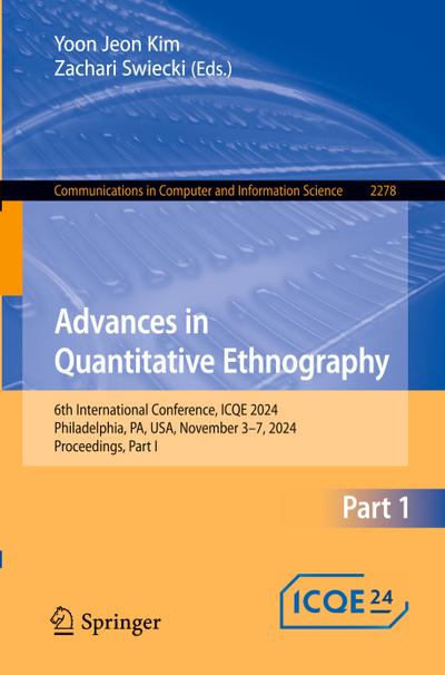 Advances in Quantitative Ethnography