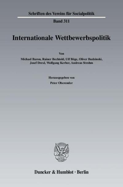 Internationale Wettbewerbspolitik.