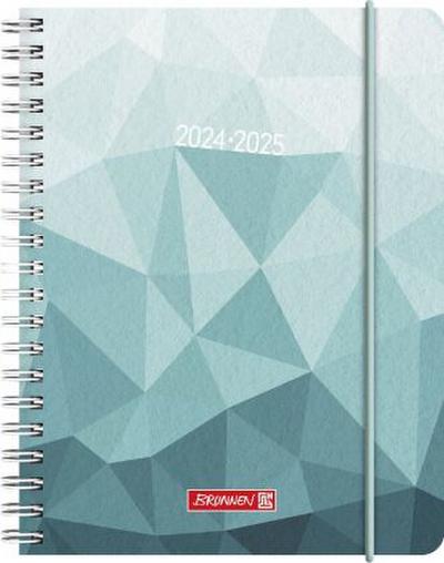 Schülerkalender 2024/2025 "Ice Vector ", 2 Seiten = 1 Woche, A6, 208 Seiten