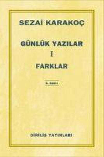 Günlük Yazilar 1 - Farklar