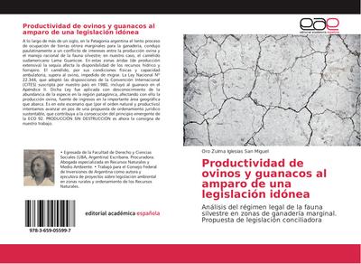 Productividad de ovinos y guanacos al amparo de una legislación idónea