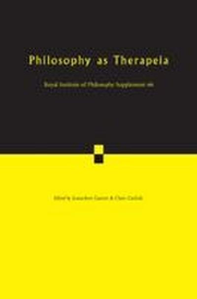 Philosophy as Therapeia