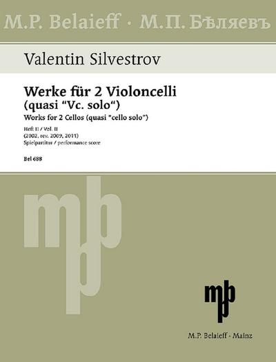 Werke für 2 Violoncelli (quasi ’Vc. solo’)
