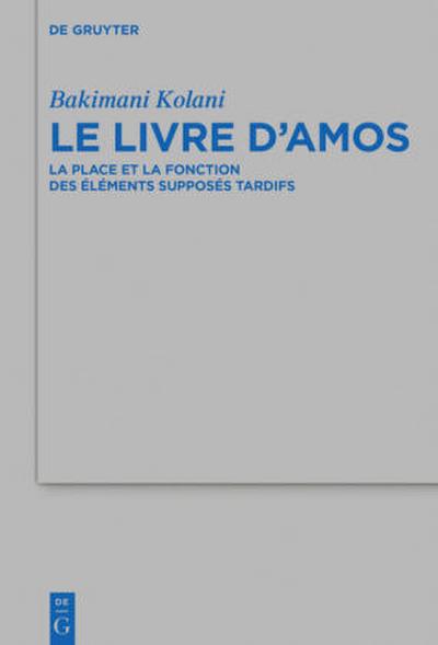 Le livre d’Amos