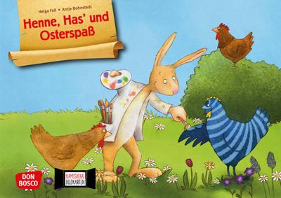 Henne, Has’ und Osterspaß. Kamishibai Bildkartenset.
