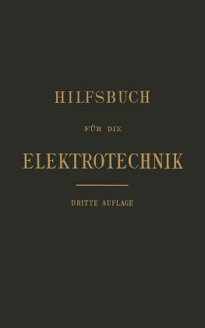 Hilfsbuch für die Elektrotechnik