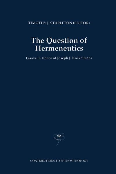 The Question of Hermeneutics