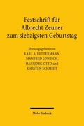 Festschrift für Albrecht Zeuner
