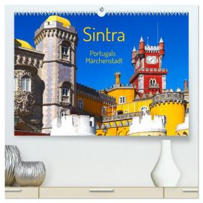 Sintra - Portugals Märchenstadt (hochwertiger Premium Wandkalender 2026 DIN A2 quer), Kunstdruck in Hochglanz