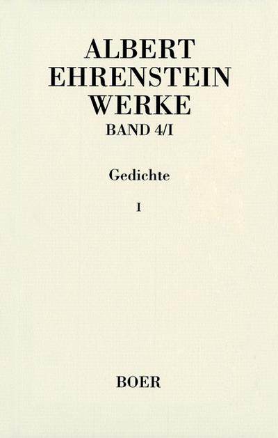 Ehrenstein, Werke IV