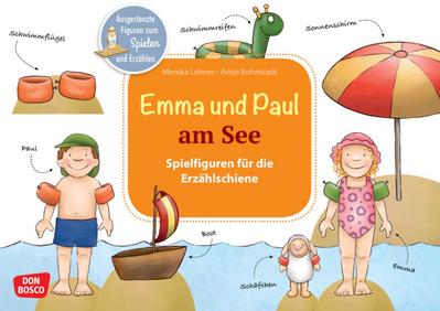 Emma und Paul am See. Erzählschienen-Figurenset, m. 1 Beilage