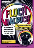 Fluch Malbuch für Büroangestellte im Homeoffice