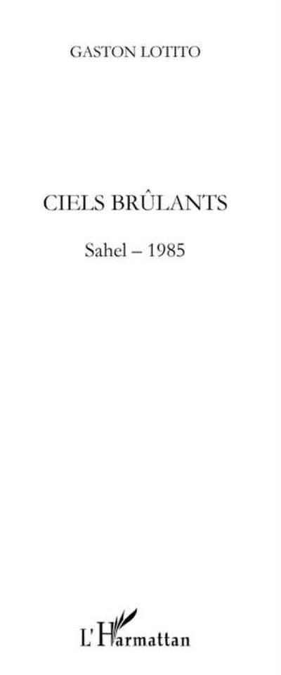 Ciels brulants