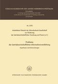 Probleme der betriebswirtschaftlichen Informationsverdichtung