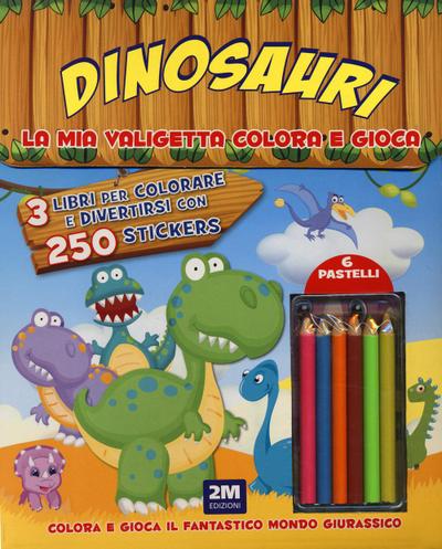 Dinosauri. La mia valigetta colora e gioca. Con adesivi